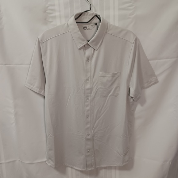 VRST Other - VRST Short Sleeve Button Up Mens M Light Grey SS Button Up Four-Way Stretch
